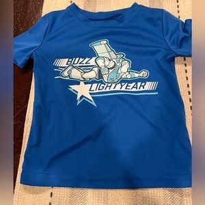 Disney Buzz Lightyear Toy Story Active Infant/Toddler Shirt Blue 18 Months